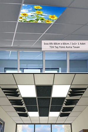 Asma Tavan Led-60cmx60cm-sıva Altı-54w-6500k-led Panel-led Armatür-60x60 Taş Yünü Asma Tavan Ledi-a+