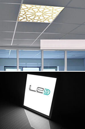 60cmx60cm Led Armatür-60x60 Taş Yünü Asma Tavan Ledi-54w-beyaz-led Panel-asma Tavan Led-sıva Altı-