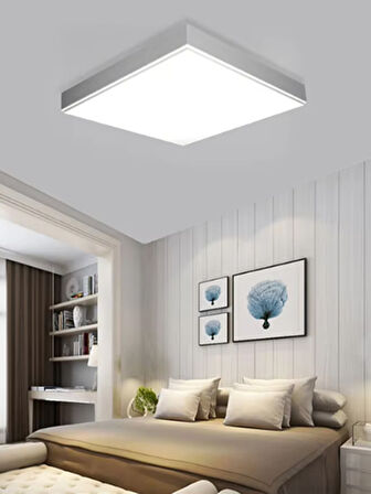 60W SIVA ÜSTÜ BEYAZ IŞIK-Led panel-Kendinden Kasalı profosyonel Led Armatür