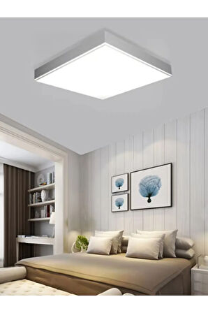 60x60 Led Panel, Sıva üstü, 60 watt, led armatür, kendinden kasalı, 6400 K, Beyaz Işık, Tavana Model