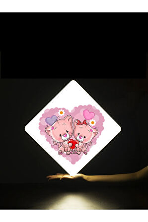 Lüks Çocuk Odası Avize 25watt-30cm X 30cm Lüks Led Aydınlatma, Ayıcıklar, Çocuk Avize Modelleri