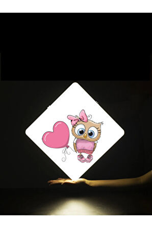 Lüks Çocuk Odası Avize 25watt-30cm X 30cm Lüks Led Aydınlatma, Bayankuş (yeni)