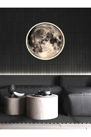New-moon, Modern Aplik, 30cm Çap Led 25watt, Led Duvar Aplikleri, Yatak Odası Aplik, Aplik Modelleri