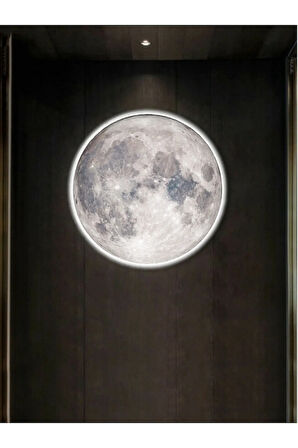 Trend Ürün Moon Led Aplik,30cm Çap, Led 25watt, Modern, Duvar Aplik, Yatak Odası Aplik,duvar Lambası