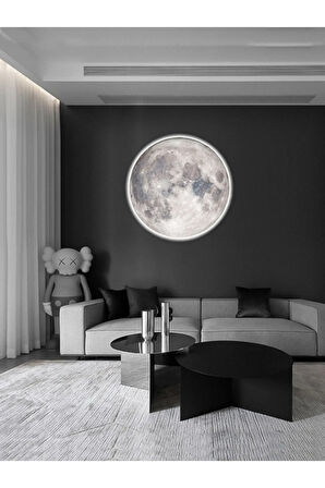 Yatak Odası Aplik Moon Led Aplik 30cm Çap Led 25watt Ay Aplik Ve Avize