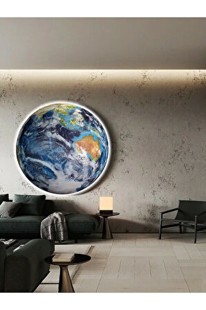 World Model,led Aplik, 30cm Çap,led 25watt, Modern,duvar Aplik, Yatak Odası Aplik,yatak Başı Aplik,