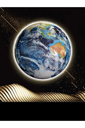 Modern World, Led Aplik, 30cm Çap,led 25watt, Modern,duvar Aplik, Yatak Odası Aplik,yatak Başı Aplik