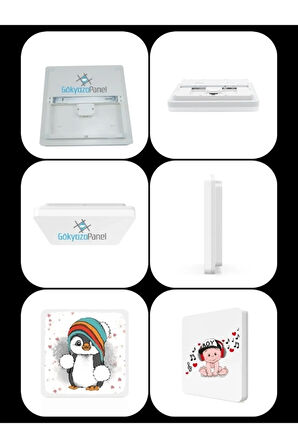 Sevimli Penguen Avize-led Avize-25watt-30cm X 30cm,çocuk Odası Avize, Avize Modelleri,led Avize