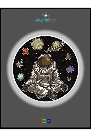 Space, Astronot Aplik-led Aplik-25watt-30cm Çap, Çocuk Odası Aplik, Aplik Modelleri, Trendyol Aplik