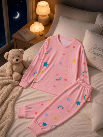 %100 Pamuk 4 Mevsim Çocuk Pijama Takımı 8-13 Yaş | Yumuşak Dokulu