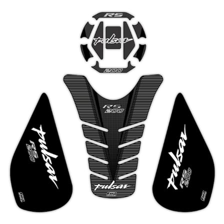 GP KOMPOZİT BAJAJ RS 200 2015-2020 UYUMLU TANK PAD SETİ SİYAH