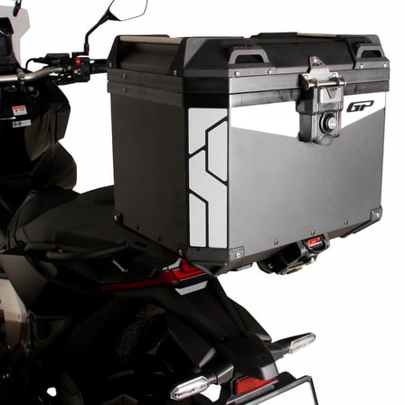 GP Kompozit Universal 37 lt Alüminyum Motosiklet Çantası Siyah