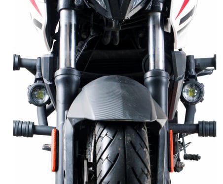 GP Kompozit Large Universal Motosiklet Sis Farı Seti Siyah
