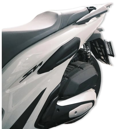 GP Kompozit Honda SH 125 2024 Uyumlu Sele Altı Grenaj Koruma Siyah