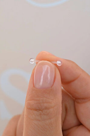 Antialerjik Şeffaf Silikon Nipple Piercing Meme Ucu Piercingi