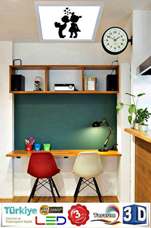 Genç Odası Led 54w Avize Çocuksu Desen 60cmx60cm