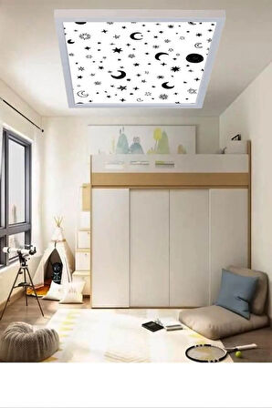 Gecemsi Tasarım, Led Avize, Yatak Odası Lamba,60w -büyük Boy Avize (60CMX60CM)