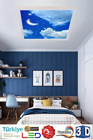 Yatak Odası-aydede Model 60w Yeni Nesil Aydınlatma 60x60 Led Avize,mükemmel Işık