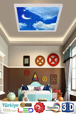Yatak Odası-aydede Model 60w Yeni Nesil Aydınlatma 60x60 Led Avize,mükemmel Işık