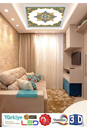Mimari Desen Tavan 54w Led Aydınlatma Hd Avize 60cmx60cm