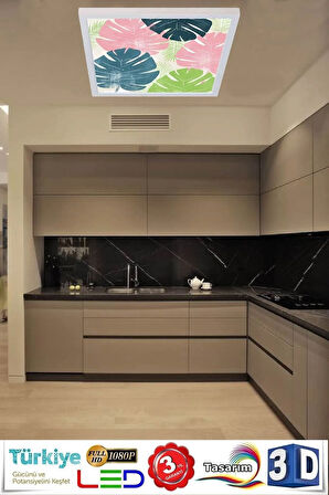 60cmx60cm-60watt -led Avize,pink Model Özel Tasarım Tavan Aydınlatma,modern Çerçeve