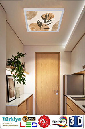 - Mimari Desen Tavan 60w Led Aydınlatma Hd Avize 60cmx60cm