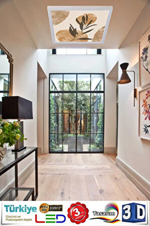 - Mimari Desen Tavan 60w Led Aydınlatma Hd Avize 60cmx60cm