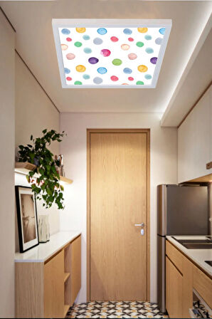 Homojen Işık Led Panel Aydınlatma 54w Avize 60cmx60cm