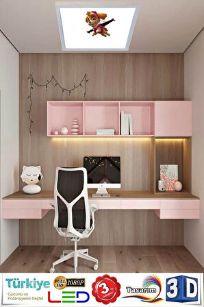 Çocuk Odası 60watt, Beyaz Işık Led Avize , 60cmx60cm Kolay Montaj Aydınlatma