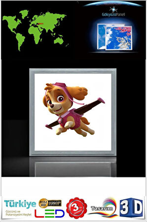 Çocuk Odası 60watt, Beyaz Işık Led Avize , 60cmx60cm Kolay Montaj Aydınlatma