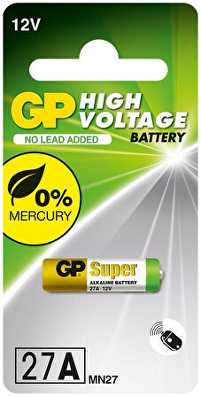 GP 27A 12V Alkalin Spesifik Araç Kumanda Pili GP27A-C5