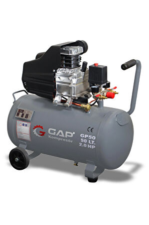 Hava Kompresörü Pistonlu 50 lt 8 Bar 2 Hp GP50