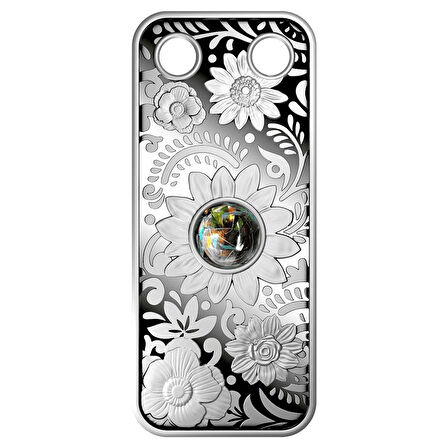 RimaGold RimaGold Çiçek Kolye Gümüş Sikke Coin