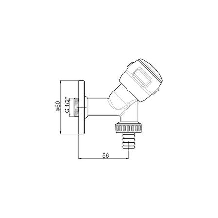 Gpd Rios Çamaşır Musluğu CMS30