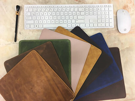 Deri Mouse Pad G2 Antik Kahve