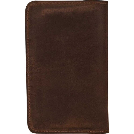 Deri Cüzdan Pasaport PH03 Antik Kahve