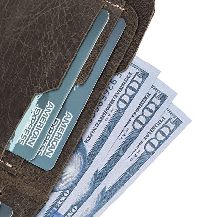 Deri Erkek Cüzdanı RO6 Kahve