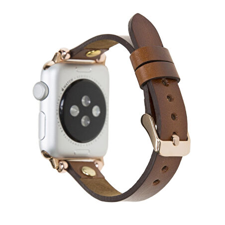 Apple Watch Uyumlu Deri Kordon 42-44-45mm Ferro GT RST2E
