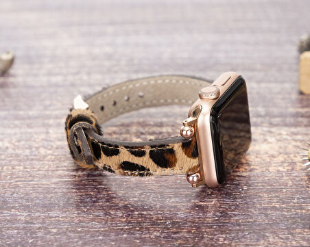 Apple Watch Uyumlu Deri Kordon 38-40-41mm Ferro LEO1N