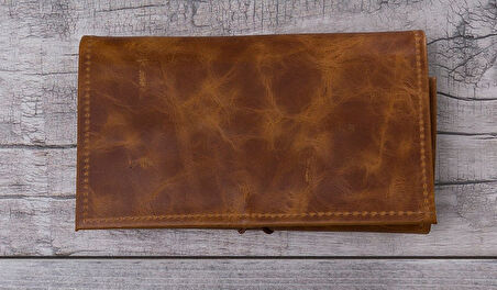 Deri Kablo Aksesuar Taşıma Çantası G19 Taba