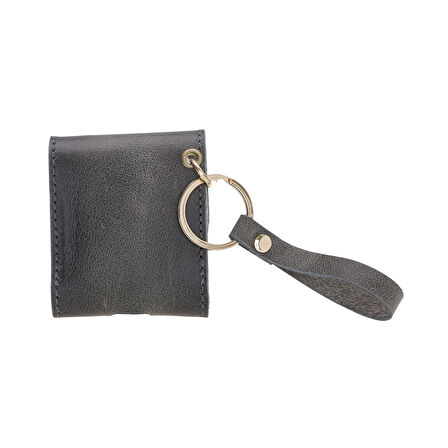 Apple AirPods 2.nesil Uyumlu Deri Kılıf Mai Snap TN18 Gri