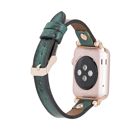 Apple Watch Uyumlu Deri Kordon 38-40-41mm RT V6SEF