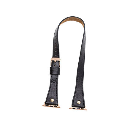 Apple Watch Uyumlu Deri Kordon 42-44-45mm Slim DTGT RST1