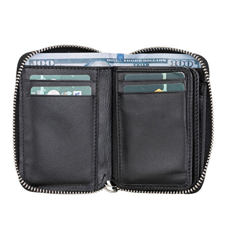 Elvis Deri Erkek Cüzdan RST1 Siyah