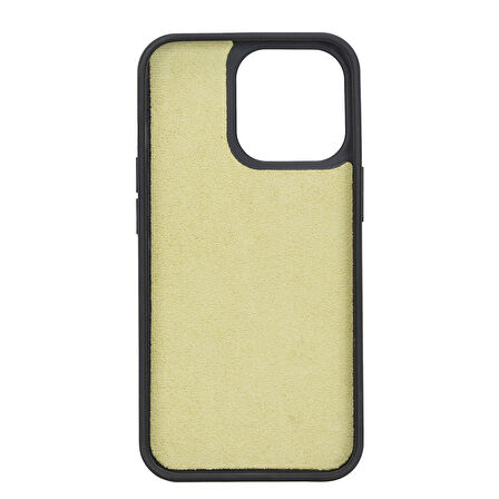 Apple iPhone 13 Pro Uyumlu Deri Kartlıklı Arka Kapak G16 Yeşil