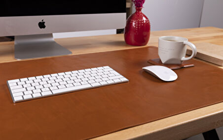 Deri Masa Matı 91*48cm RST2EF Taba