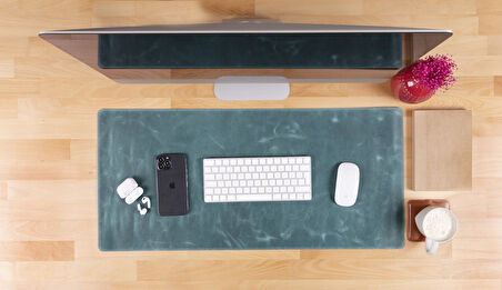 Deri Masa Matı 80*37cm G21 Yeşil