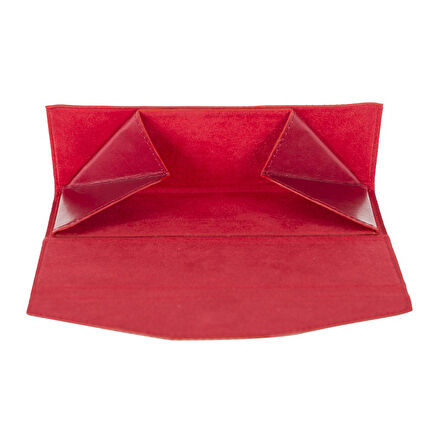 Smart Glass Deri Gözlük Kılıfı V4 Kırmızı