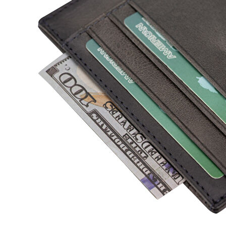 Deri Kartlık BLWL018 TN18EF Gri