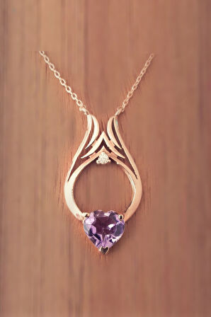 925 Ayar Sonsuz Aşk Pırlanta Kolye (GPK0046)